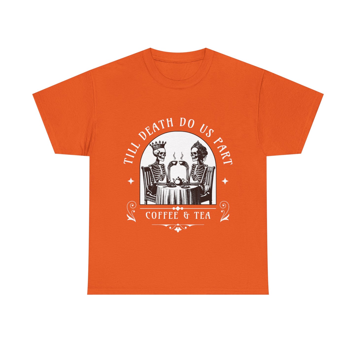Coffee with the Dead Unisex Tee | Spooky Graphic Tee, Halloween Shirt, Casual Wear, Unique Gift, Vintage Style