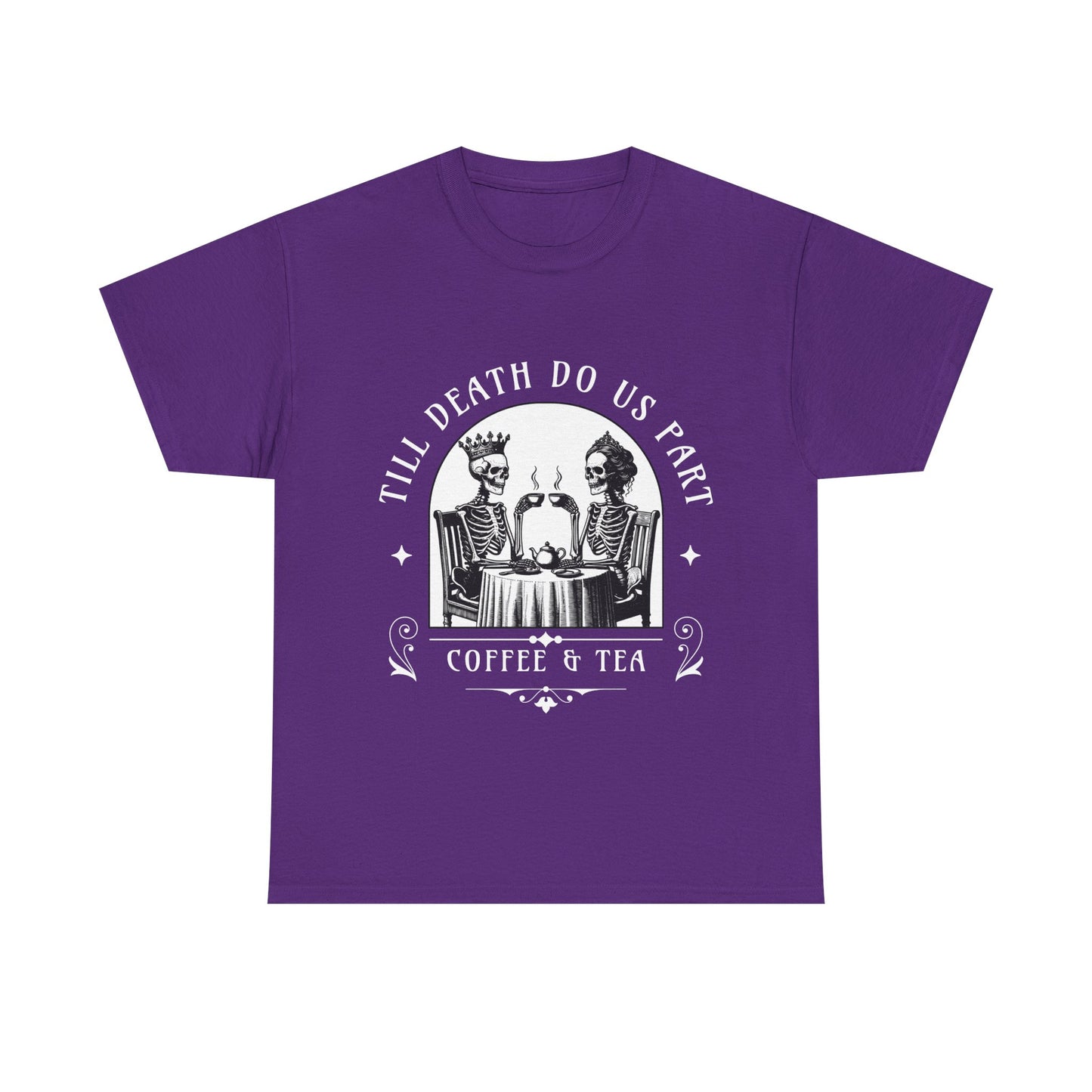 Coffee with the Dead Unisex Tee | Spooky Graphic Tee, Halloween Shirt, Casual Wear, Unique Gift, Vintage Style