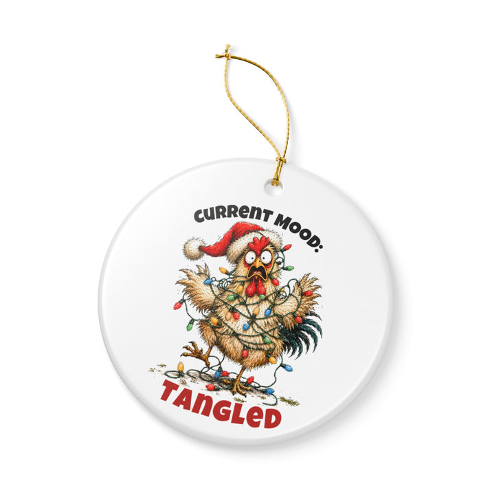 Funny Chicken Christmas Ornament – Current Mood: Tangled – Colbert ...