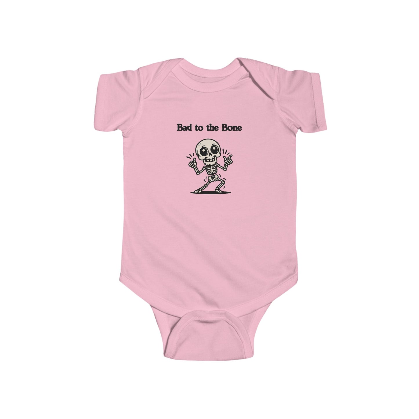 Bad to the Bone Infant Bodysuit, Funny Baby Clothing, Halloween Outfit, Skull Design, Cute Infant Apparel