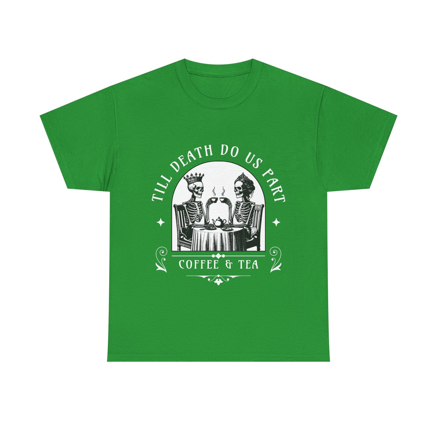 Coffee with the Dead Unisex Tee | Spooky Graphic Tee, Halloween Shirt, Casual Wear, Unique Gift, Vintage Style