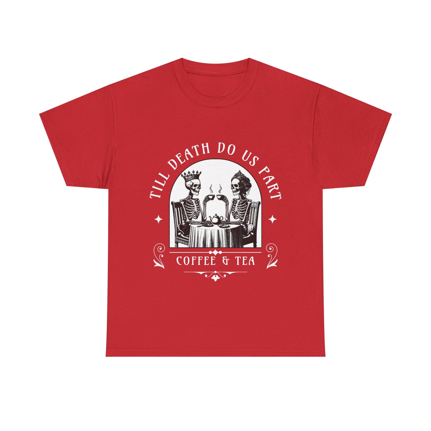 Coffee with the Dead Unisex Tee | Spooky Graphic Tee, Halloween Shirt, Casual Wear, Unique Gift, Vintage Style