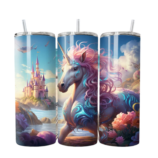 Beach Unicorn 20 oz Tumbler